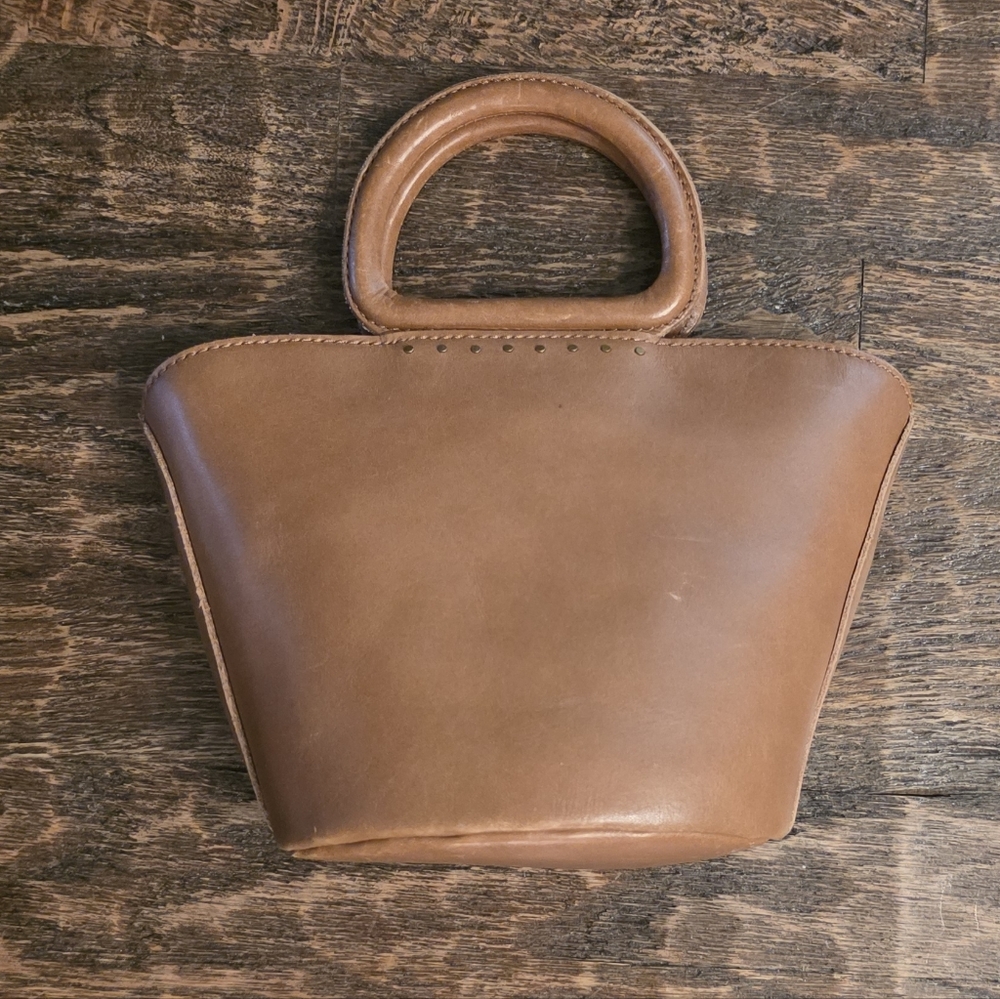 Elegant Madewell Tan/Cognac Leather Handbag